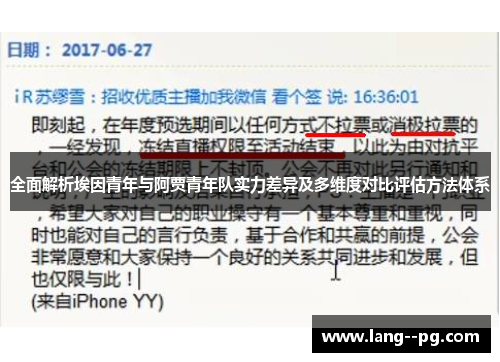 全面解析埃因青年与阿贾青年队实力差异及多维度对比评估方法体系